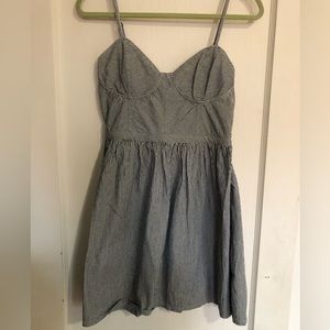 Seersucker Sundress, medium, pull-on style, good condition